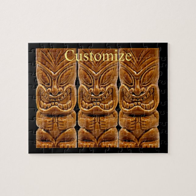 Quebra-cabeça Thunder_Cove da Escultura Tiki Dourada (Horizontal)