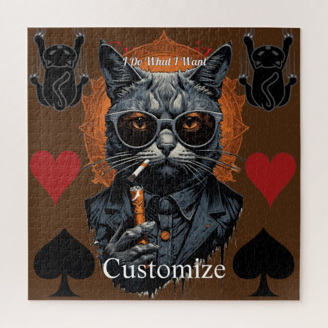 Quebra-cabeça Thunder_Cove de Gato de Sugata legal (Vertical)