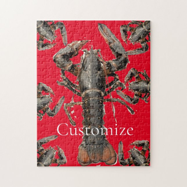 Quebra-cabeça Thunder_Cove, lagosta fresca de madeira (Vertical)