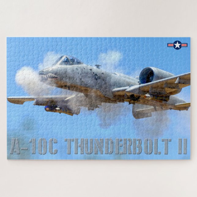 Quebra-cabeça THunderBOLT II A-10C (20x30 POLEGADAS) (Horizontal)