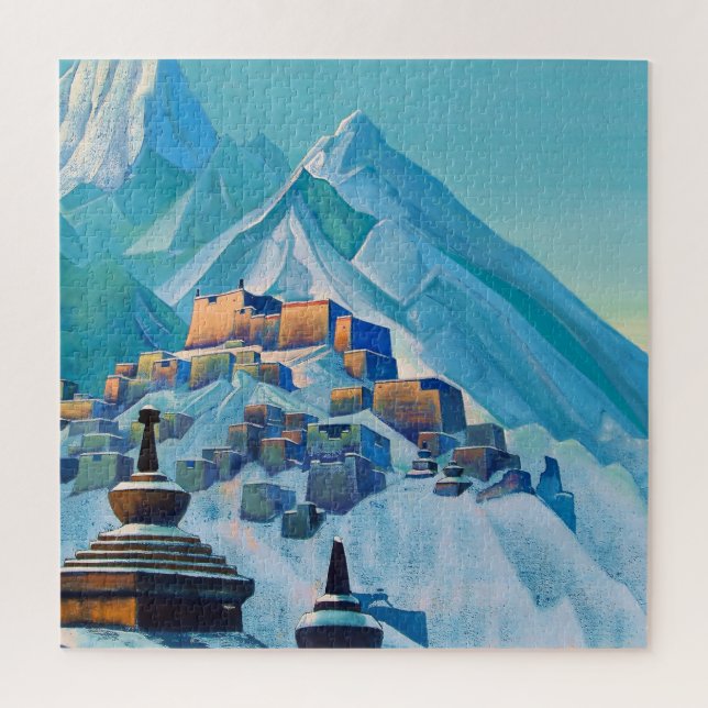 Quebra-cabeça “Tibet Himalaias” por Nicholas Roerich (Vertical)