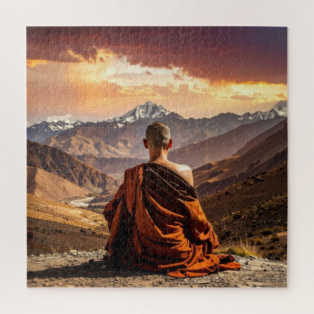 Quebra-cabeça Tibete - Budismo - Meditação (Vertical)