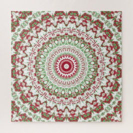 Quebra-cabeça Tie Dye Christmas Mandala