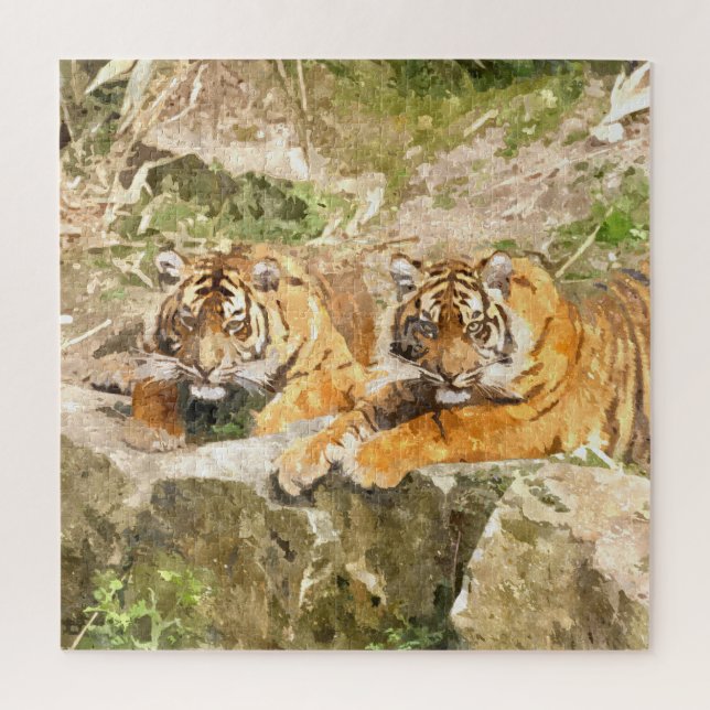 Quebra-cabeça Tiger 001 por JAMFoto (Vertical)