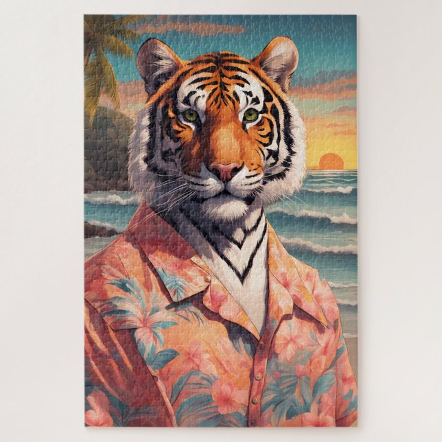 Quebra-cabeça Tiger Holiday (Vertical)