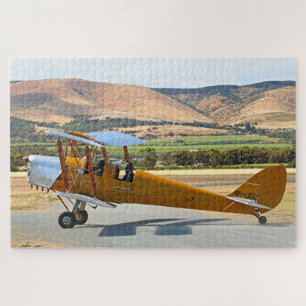 Quebra-cabeça Tiger Moth Biplane antes de decolar