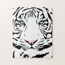 Quebra-cabeça Tigre Branco magnífico| Gatos Grandes