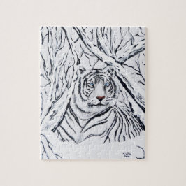 Quebra-cabeça Tigre Branco Misturando
