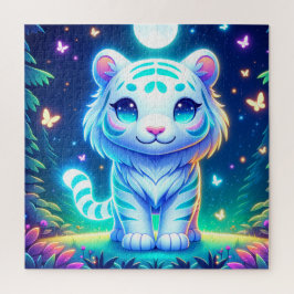 Quebra-cabeça Tigre colorido bonito Holográfico |