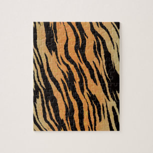 Quebra-cabeça Tigre de fundo de textura de padrão uniforme