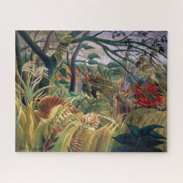 Quebra-cabeça Tigre em uma tempestade tropical | Henri Rousseau 