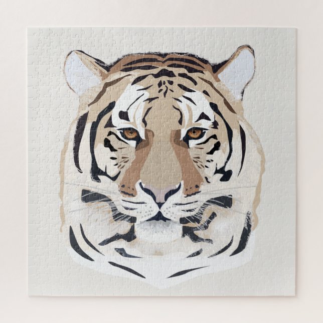 Quebra-cabeça Tigre, face do tigre, símbolo de 2022 (Vertical)