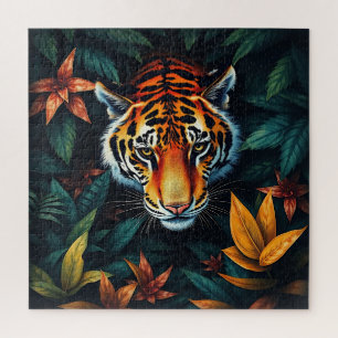 Quebra-cabeça “Tigre Meu” – Retrato Colorido de Tigre