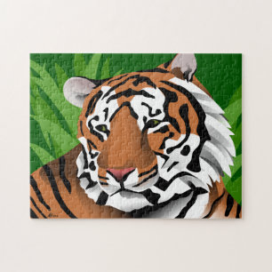 Quebra-cabeça Tigre na selva