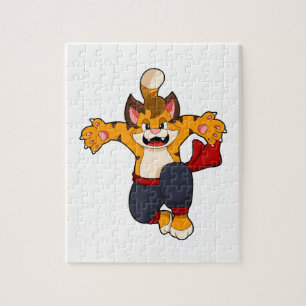 Quebra-cabeça Tigre no Karate das Artes Marciais