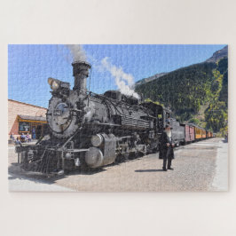 Quebra-cabeça Timer Antigo no Silverton, Colorado, Parada de Com