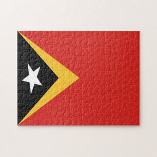 Quebra-cabeça Timor-Leste - Bandeira -