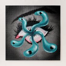 Tímpano de horror ocular monstro gótico estranho