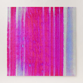 Quebra-cabeça Tinta-Abstrato vibrante, rosa e riscas roxas