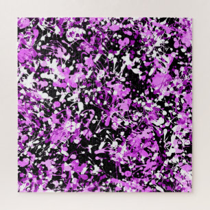 Quebra-cabeça Tinta Splatter na Orquídea