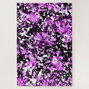 Quebra-cabeça Tinta Splatter na Orquídea