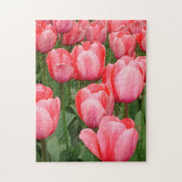 Quebra-cabeça Tip Toe Thru the Tulips Puzzle, 11" x 14", 252 pcs