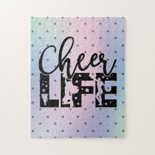 Quebra-cabeça Típografia do cheerleader - Trendência de Gradient