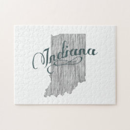 Quebra-cabeça Tipografia do estado de Indiana