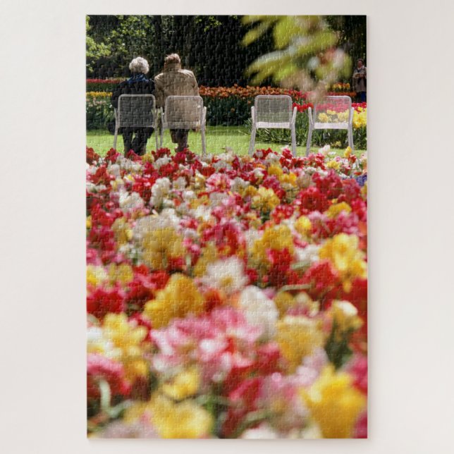 Quebra-cabeça Tiptoe, nas Tulips. (Vertical)