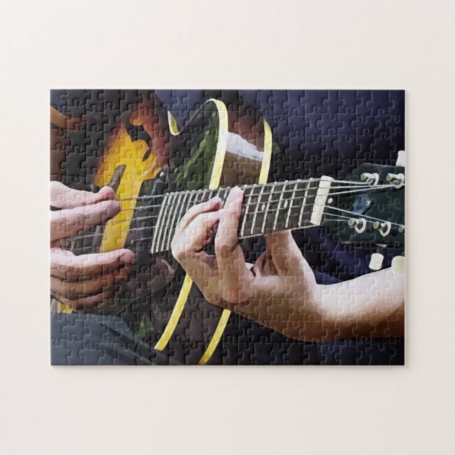 Quebra-cabeça Tocando Violão (Horizontal)