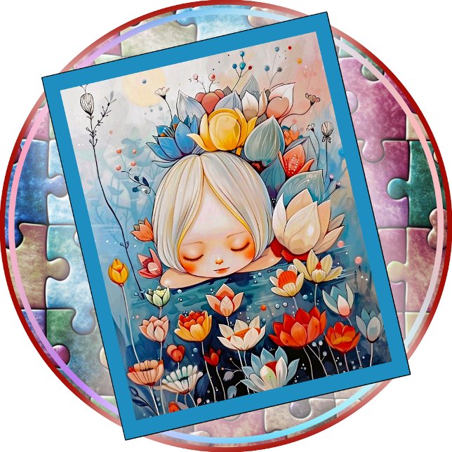 QUEBRA-CABEÇA - Todas as Lindas Flores (tamanho in (A Jigsaw Puzzle entitled "All the Pretty Flowers"'. Several sizes and piece count available.)