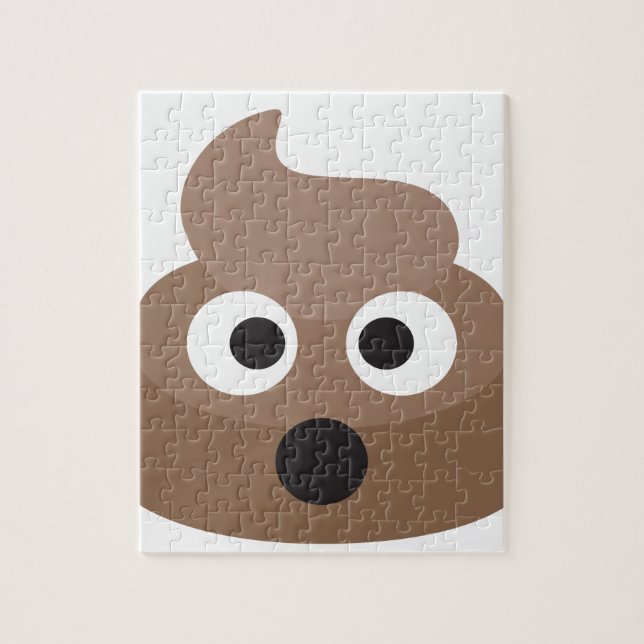 Quebra-cabeça Tombadilho chocado divertido de Emoji (Vertical)