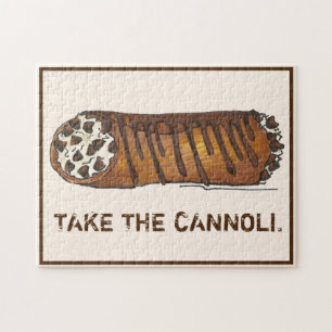 Quebra-cabeça Tome a pastelaria italiana Chip Chocolate Cannoli