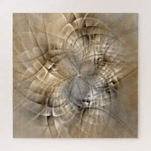 Quebra-cabeça Tons da Terra Textura de Arte Fractal Moderna Abst
