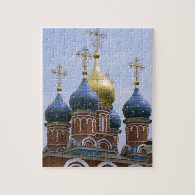 Quebra-cabeça Topo da Igreja Ortodoxa Russa na Rússia (Vertical)