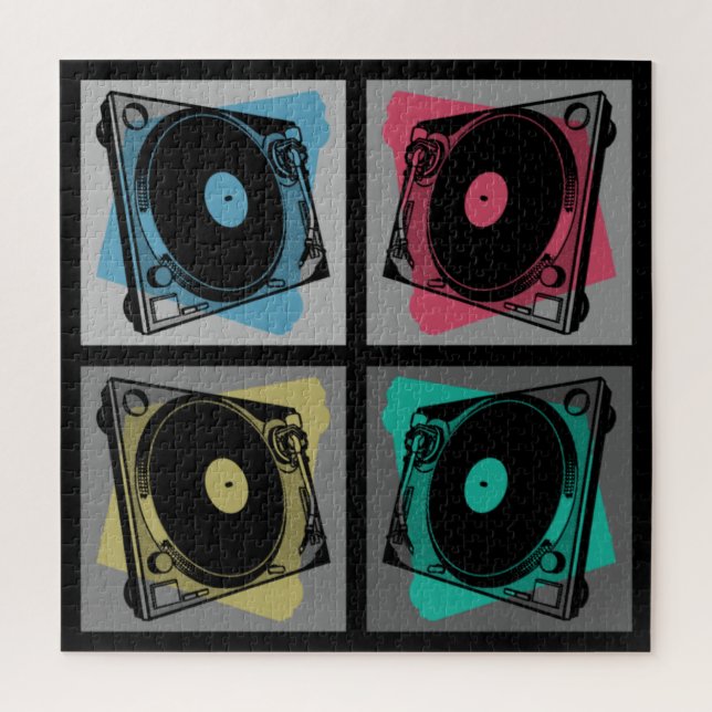 Quebra-cabeça Torneiras de Arte Pop Retro (Vertical)