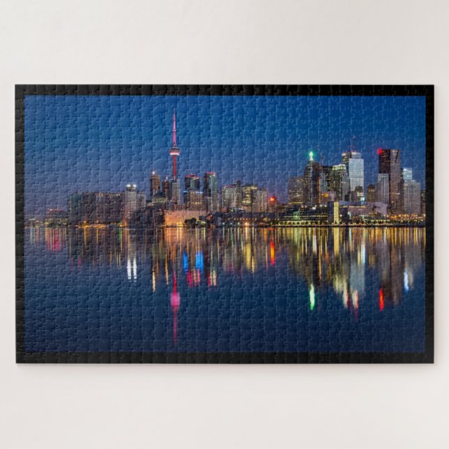 Quebra-cabeça Toronto, Ontário, Canadá Skyline Jigsee Quebra-cab (Horizontal)
