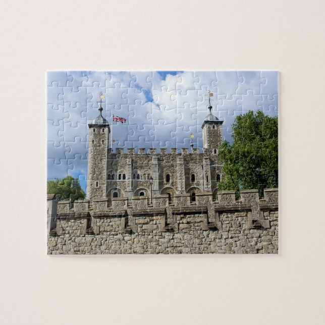 Quebra-cabeça Torre branca - Torre de Londres - 8x10 polegadas (Horizontal)
