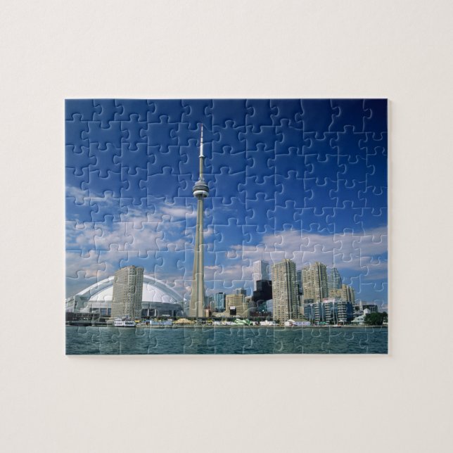 Quebra-cabeça Torre CN e Skydome em Toronto, Ontário, (Horizontal)