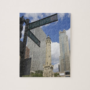 Quebra-cabeça Torre de água, Chicago, Illinois, EUA