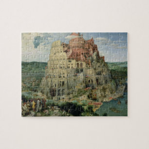 Quebra-cabeça Torre de Babel, 1563 (óleo no painel)