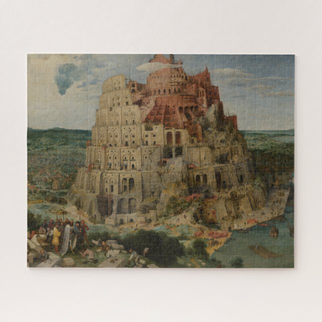 Quebra-cabeça Torre de Babel de Pieter Bruegel, o Velho (Horizontal)