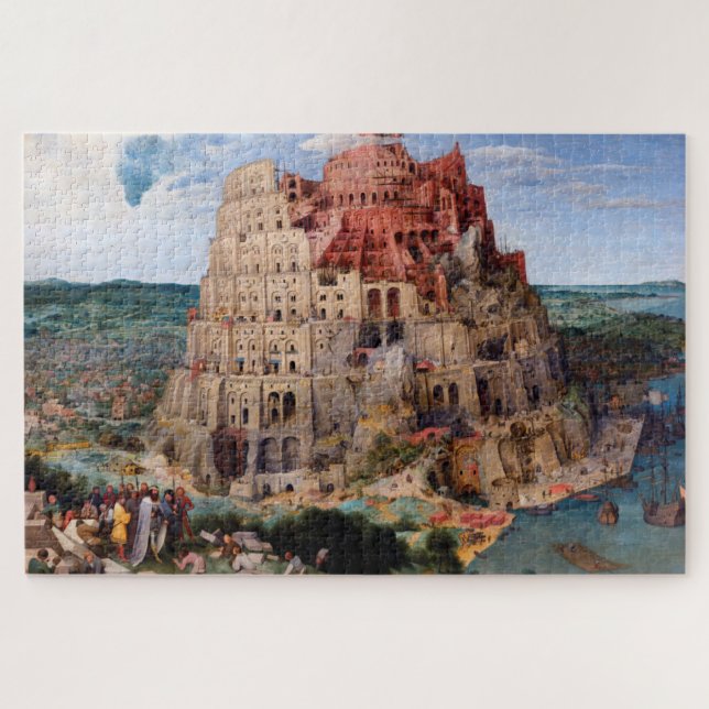 Quebra-cabeça Torre de Babel, Pieter Bruegel, o Velho (Horizontal)