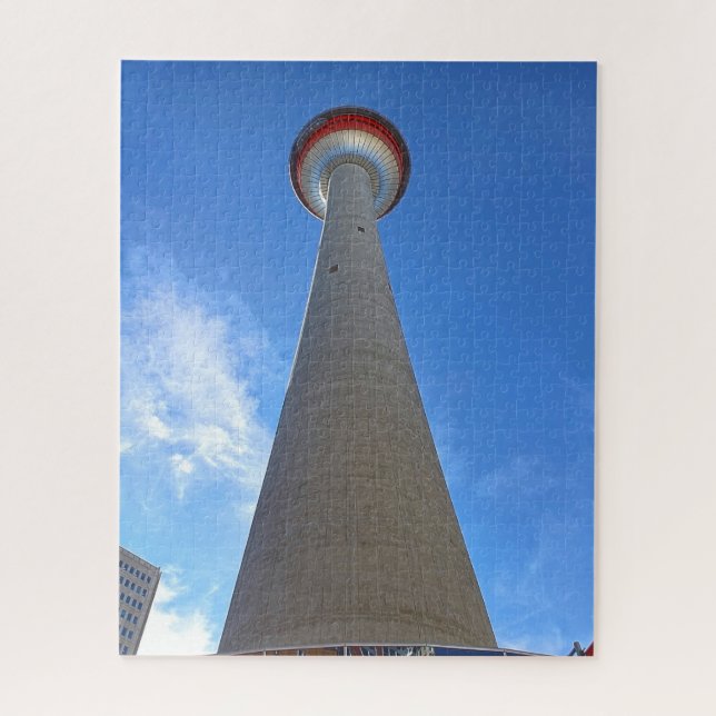 Quebra-cabeça Torre de Calgary. (Vertical)
