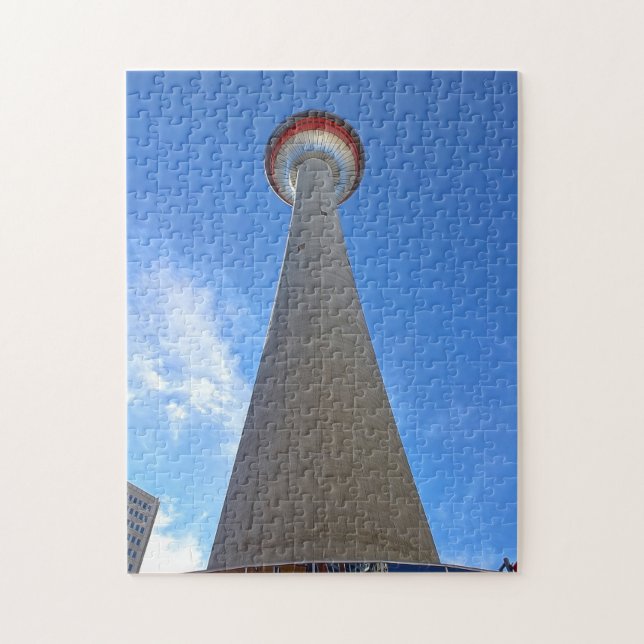 Quebra-cabeça Torre de Calgary. (Vertical)