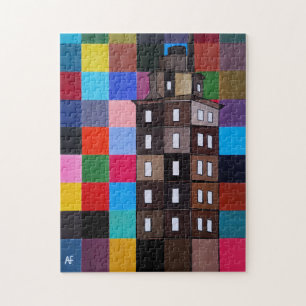 Quebra-cabeça Torre de Hércules Pintura Abstrata por Alfred Fox