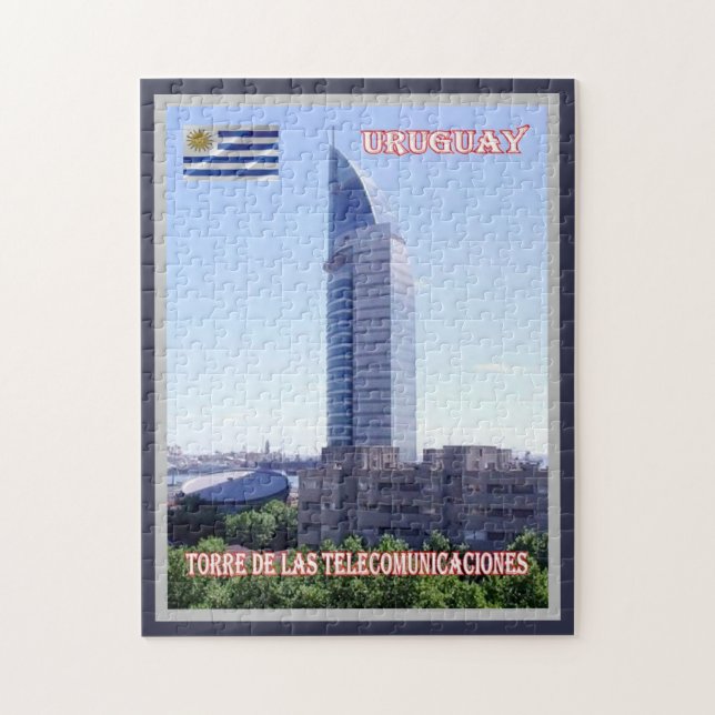 Quebra-cabeça Torre de telecomunicações - Uruguai - (Vertical)