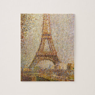 Quebra-cabeça Torre Eiffel de Georges Seurat, Vintage Fine Art