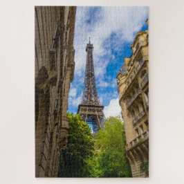 Quebra-cabeça Torre Eiffel entre edifícios, Paris, França