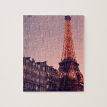 Torre Eiffel - Estilo retroativo de Paris - 8x10 -